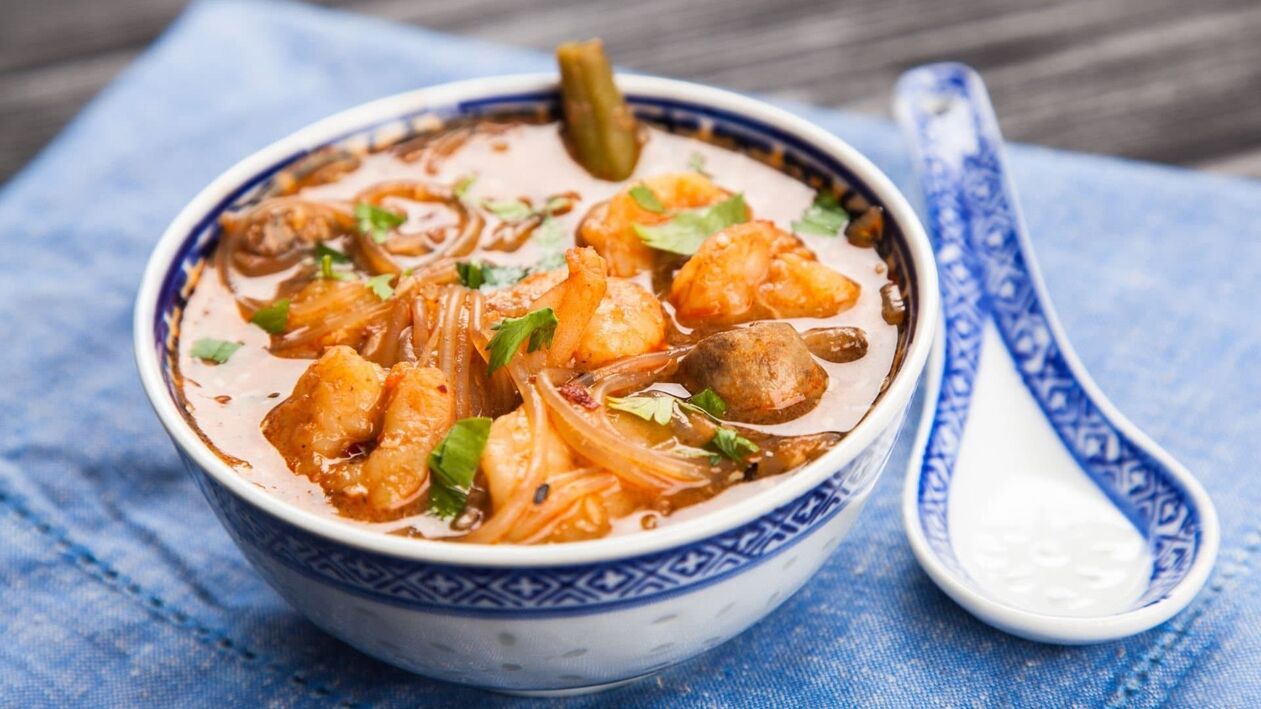 Shrimp soup for power