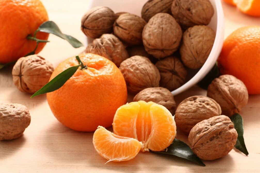 citrus and nuts for strength